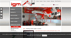 Desktop Screenshot of igm-group.com