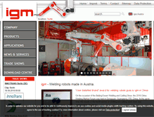 Tablet Screenshot of igm-group.com
